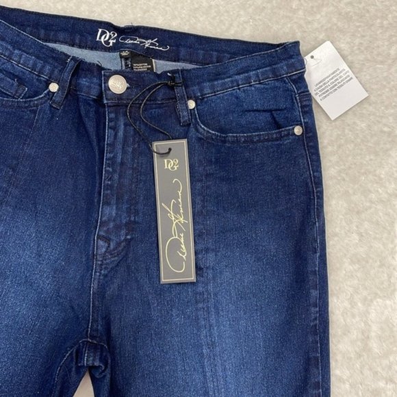 DG2 by Diane Gilman Classic Stretch BootCut Jean with Slit - Picture 7 of 10